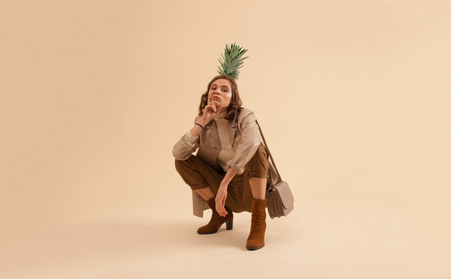 Fashion kleurt groen:  spiky pineapple en funky fungus